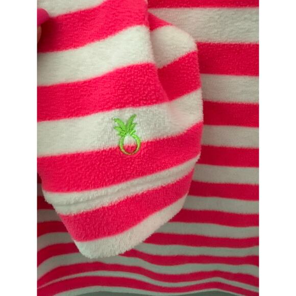 Dudley Stephens Terry Fleece Brighton Boatneck Pink Stripe Size Medium - Picture 6 of 8